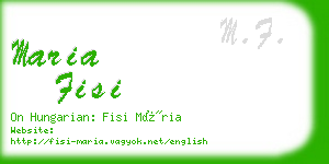 maria fisi business card